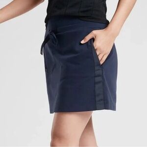 Athleta Navy Blue Downtown Tuxedo Skort. Size medium.